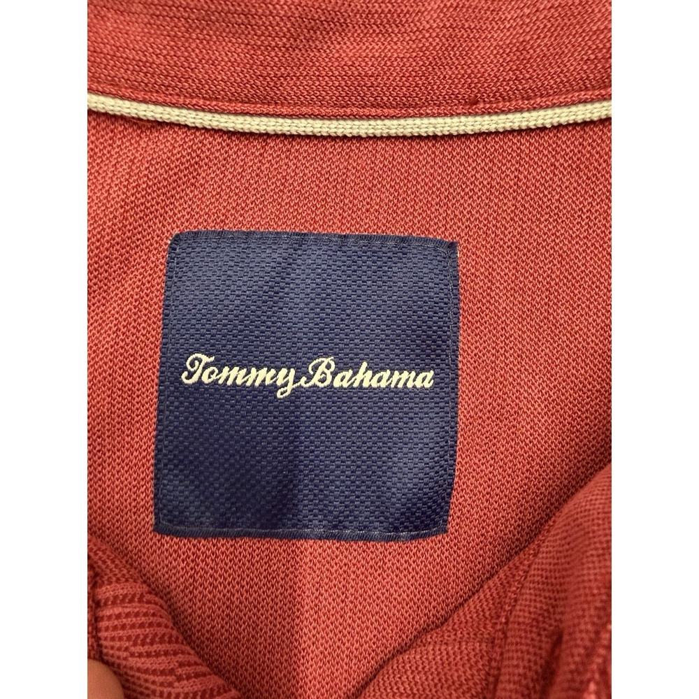 Tommy Bahama Men's‎ Short Sleeve Polo Size XL Red Modal Blend Vacation Golf - Picture 3 of 9